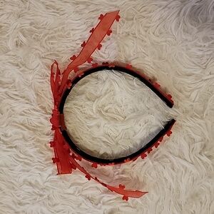Red hert heandband
